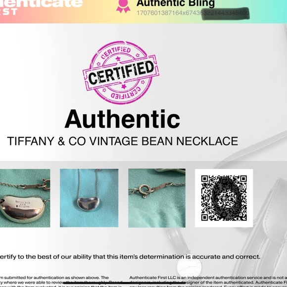 Tiffany & Co large Elsa Peretti bean 11 grams 925 silver vintage authentication - Picture 8 of 9